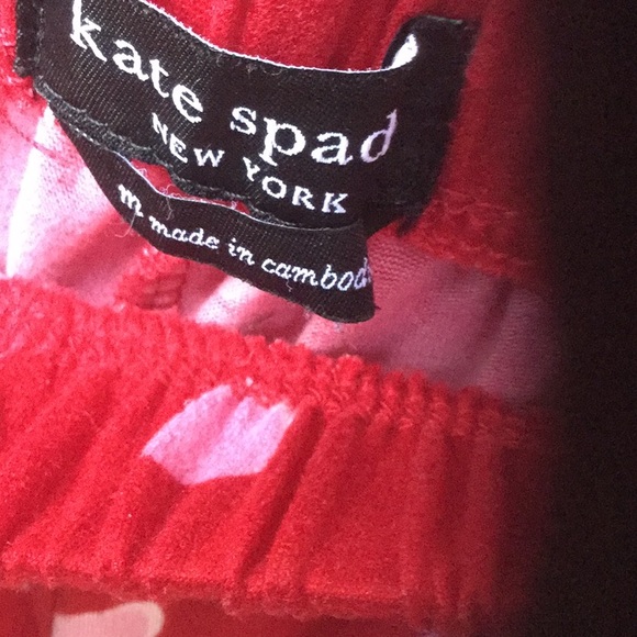 Kate spade pj set polka dots valentine spa Sunday lounge party cowgirl boho chic - Picture 3 of 7